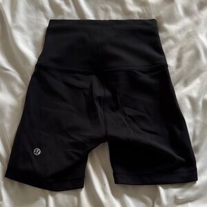 lululemon athletica Black High-Rise Bike Shorts Size 0